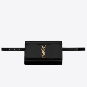 Saint Laurent Black Patent Kate Belt Bag