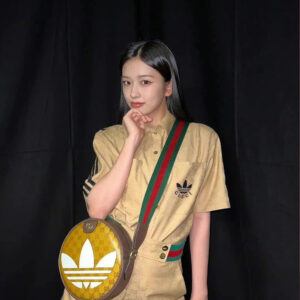 Replica adidas x Gucci Ophidia Small Shoulder Bag 702640 in GG Crystal Canvas