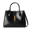 Replica Gucci Jackie 1961 Medium Tote Bag in Black Leather 649016