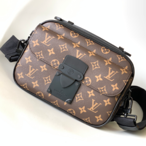 Louis Vuitton Monogram S Lock Messenger Bag – Black