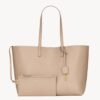 Saint Laurent Shopping Tote Bag in Beige Leather