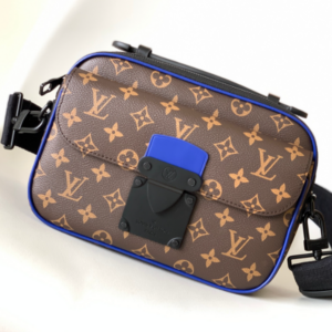 Louis Vuitton Monogram S Lock Messenger Bag – Blue