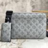 Louis Vuitton Men’s DUO Messenger Bag – Gray