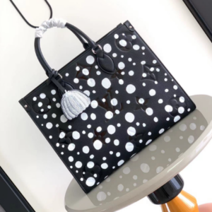Louis Vuitton Medium-Sized LV x YK OnTheGo Handbag – Black