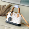 Louis Vuitton Alma BB Handbag – White Flower