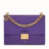 Fendi Kan U Bag In Purple Calfskin