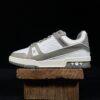 Louis Vuitton Trainer Cowhide Grey-White Low-Top Casual Shoes Trainers Sports Shoes Men's Shoes Women's Shoes 1A8KB8