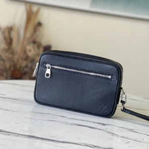 Louis Vuitton Pochette Kasai Clutch Bag – Black