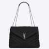 Saint Laurent Loulou Medium Bag In Noir Matelasse Leather