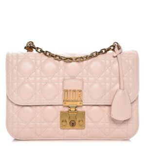 Dior Dioraddict Flap Bag In Pink Lambskin