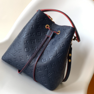 Louis Vuitton NéoNoé Medium Bucket Bag – Black/Red