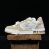 Louis Vuitton Trainer Velcro Fastening Khaki Low-Top Casual Shoes Sneakers Men's and Women's Footwear 1A9ZC2
