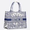 Dior Medium Dior Book Tote In White and Blue Rêve d'Infini Embroidery