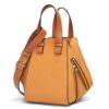 Loewe Compact Hammock Bag in Light Caramel Grained Calfskin