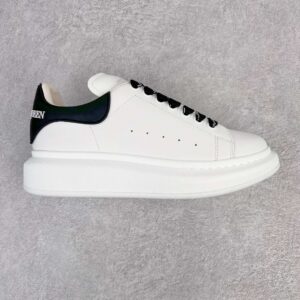Alexander McQueen Black-Tipped White-Letter Low-Top Skate Shoes Casual Footwear Platform Shoes Height-Enhancing Shoes Men's Shoes Women's Shoes 625156WHXMT9034