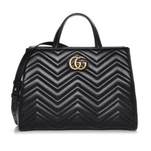 Replica Gucci GG Marmont Medium Matelasse Top Handle Bag 443505