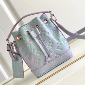 Louis Vuitton Apricot Nano Noé Handbag – Blue