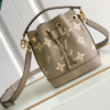 Louis Vuitton Apricot Nano Noé Handbag – Gray