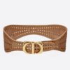 Dior 30 Montaigne 40MM Belt In Camel Calfskin
