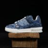Louis Vuitton Trainer Blue Low-Top Casual Shoes Sneakers Men's Shoes Women's Shoes 1A7S54
