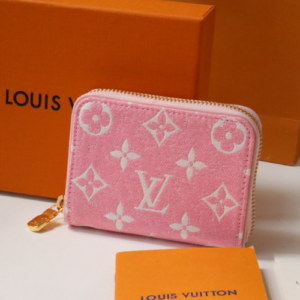 Louis Vuitton Monogram Jacquard Zipper Coin Purse – Pink