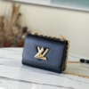 Louis Vuitton Gold Twist Chain Bag – Black