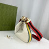 Replica Gucci White Leather Attache Small Shoulder Bag 699409