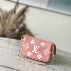 Louis Vuitton Monogram Empreinte Leather Bag – Pink
