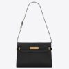 Saint Laurent Manhattan Baguette Bag In Black Calfskin