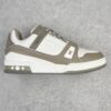 Louis Vuitton Trainer Grey-White Low-Top Casual Shoes, Trainers, Sports Shoes for Men and Women 1A8KB8