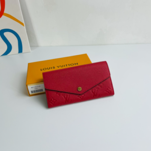 Louis Vuitton Monogram Envelope Style Sarah Wallet – Red