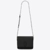 Saint Laurent LE 61 Medium Saddle Bag In Black Leather