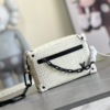 Louis Vuitton Mini Soft Trunk Handbag – White