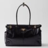 Prada Large Tote Bag in Black Soft Leather