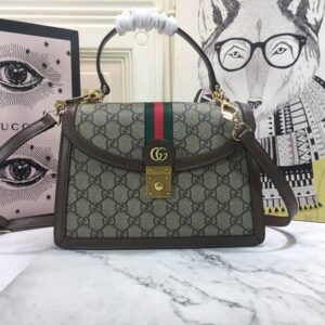 Replica Gucci Ophidia small top handle bag with Web 651055