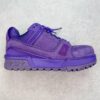 Louis Vuitton Trainer Maxi LV Low-Top Casual Shoes, Sneakers, Sports Shoes for Men and Women, Purple 1ACN2T