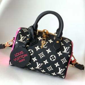 Louis Vuitton Bandoulière 20 Speedy Pillow Handbag – Black