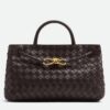 Bottega Veneta Andiamo Small East/West Bag In Fondant Intrecciato Lambskin