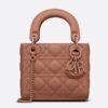 Dior Mini Lady Dior Bag In Blush Ultramatte Calfskin