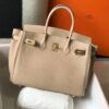 Hermes Trench Clemence Birkin 30cm Bag GHW
