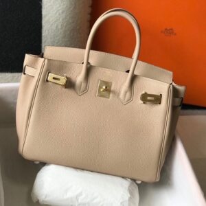 Hermes Trench Clemence Birkin 30cm Bag GHW