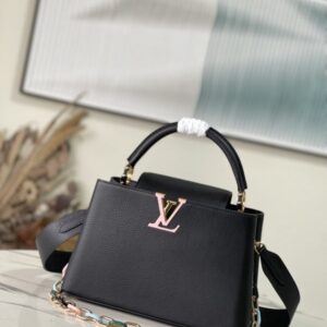 Louis Vuitton Capucines Medium Handbag – Black