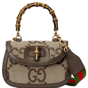 Replica Gucci Small Jumbo GG Bag With Bamboo 675797 Dark Coffee