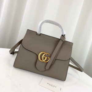 Replica Gucci GG Marmont Leather Top Handle Shoulder Bag 442622