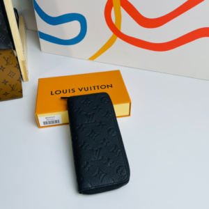 Louis Vuitton Monogram Zippy Vertical Wallet – Black
