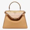 Fendi Peekaboo ISeeU Medium Bag In Beige Leather