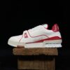 Louis Vuitton Trainer Red and White Low-Top Casual Shoes, Skate Shoes, Trainers for Men and Women 1A8ZPR