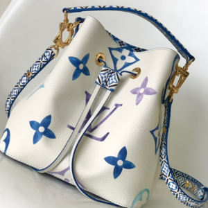 Louis Vuitton NeoNoé Bucket Bag – White/Blue