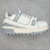 Louis Vuitton Trainer Maxi LV Low-Top Casual Shoes, Skate Shoes, Trainers for Men and Women in White and Grey 1ACPPZ
