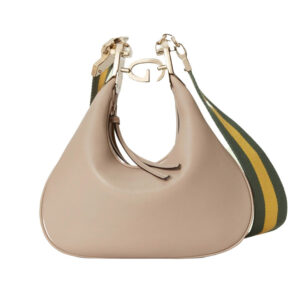 Replica Gucci Oatmeal Leather Attache Medium Shoulder Bag 702823